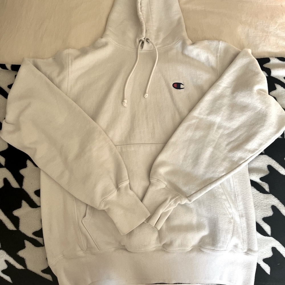 WHITE CHAMPION SWEATSHIRT
